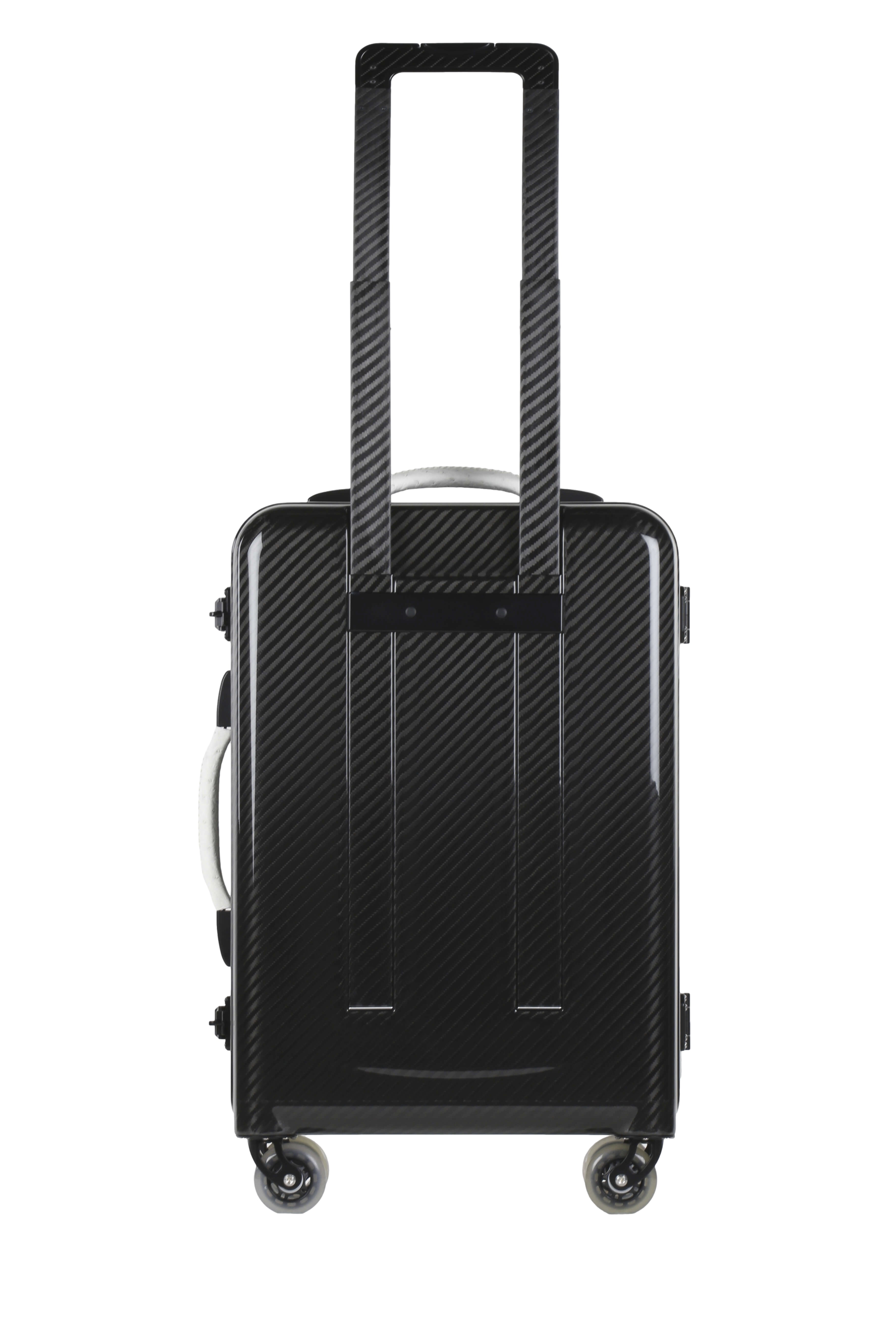 Aurum Carbon Fiber Cabin Trolley, Glossy, Ostrich White