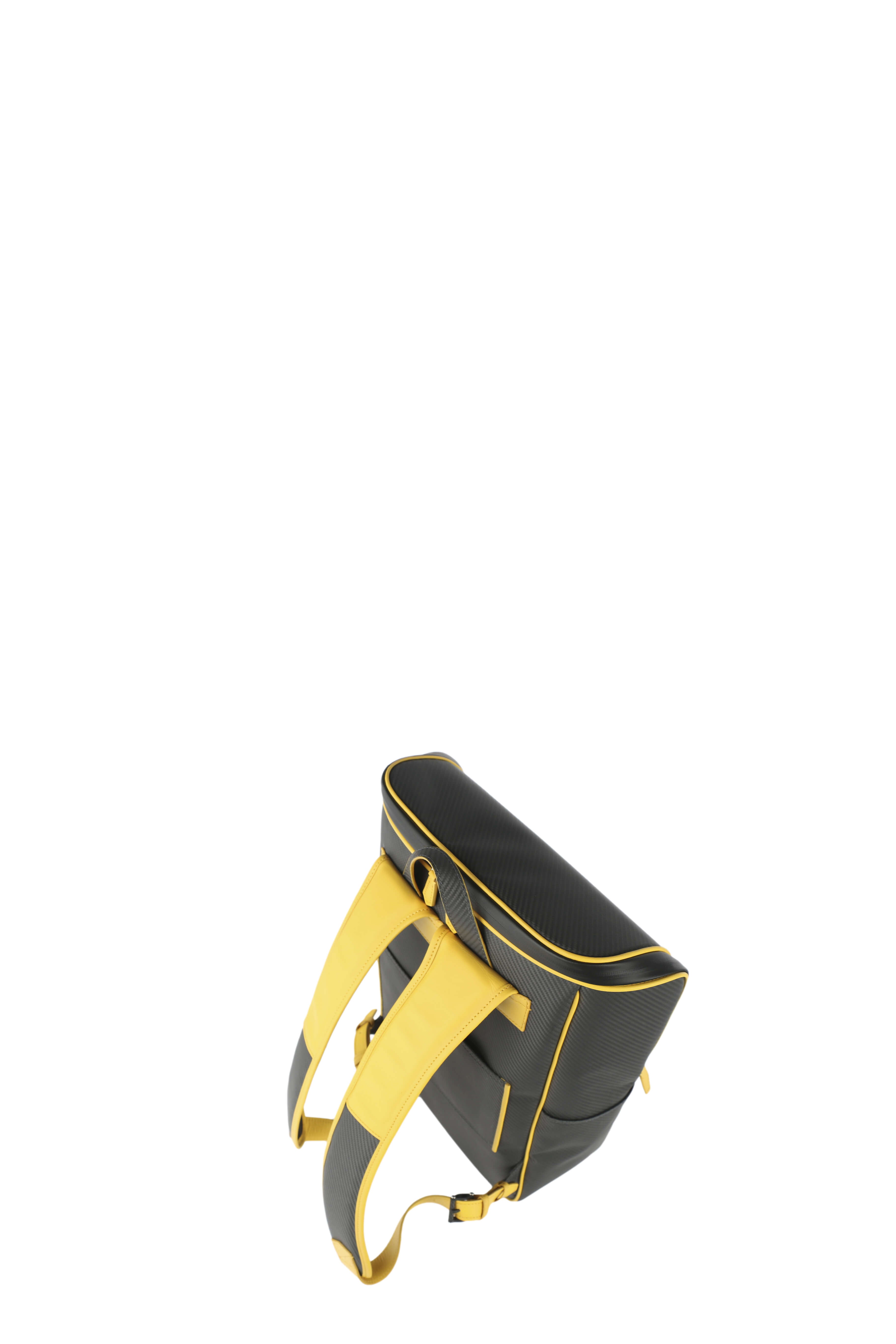 Dropper Soft Carbon Fiber Backpack, Yellow