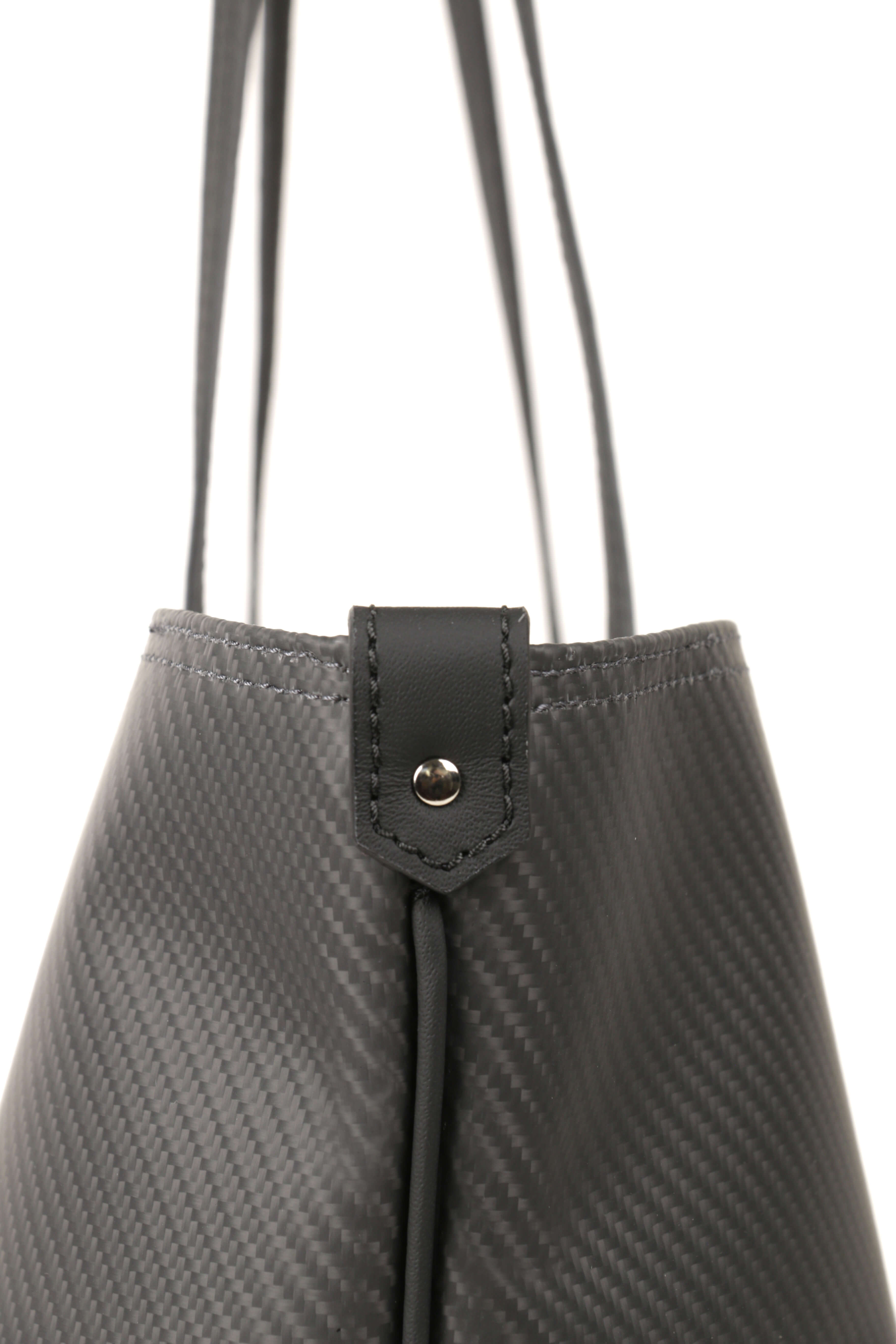 Kantika Soft Carbon Fiber Tote Bag, Black
