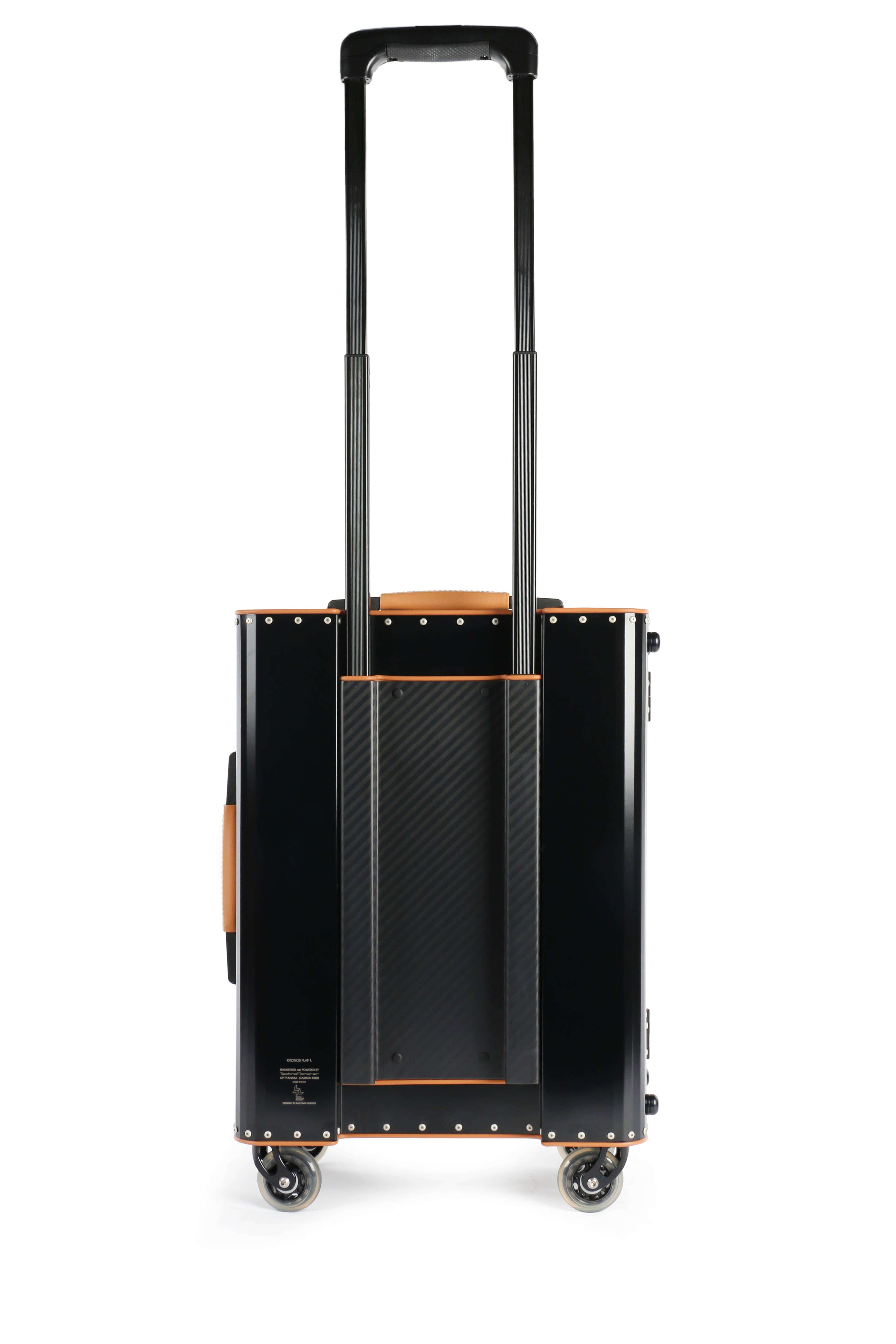 Kronos Black Pocket Titanium Cabin Trolley, Natural