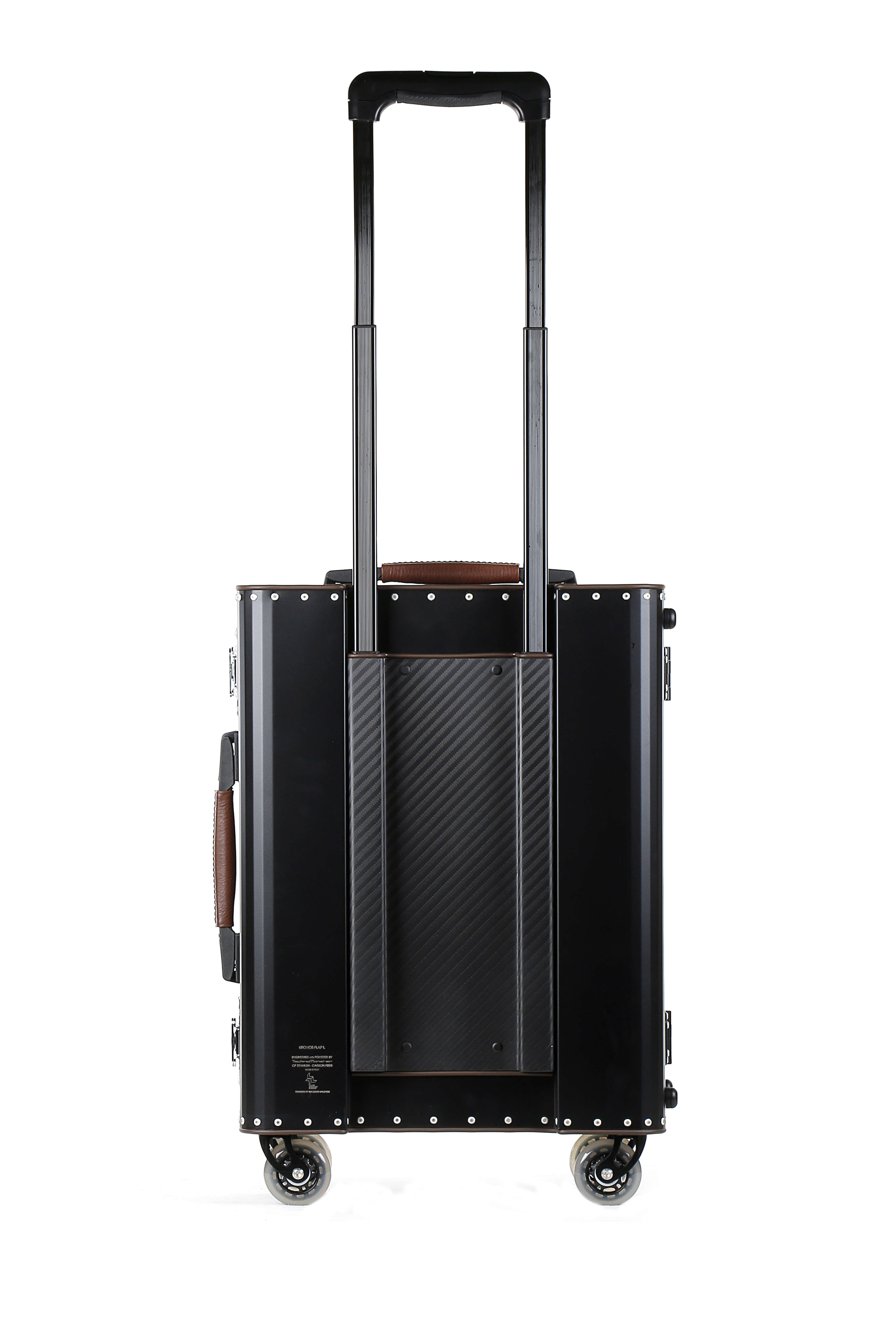 Kronos Black Pocket Titanium Cabin Trolley, Chestnut