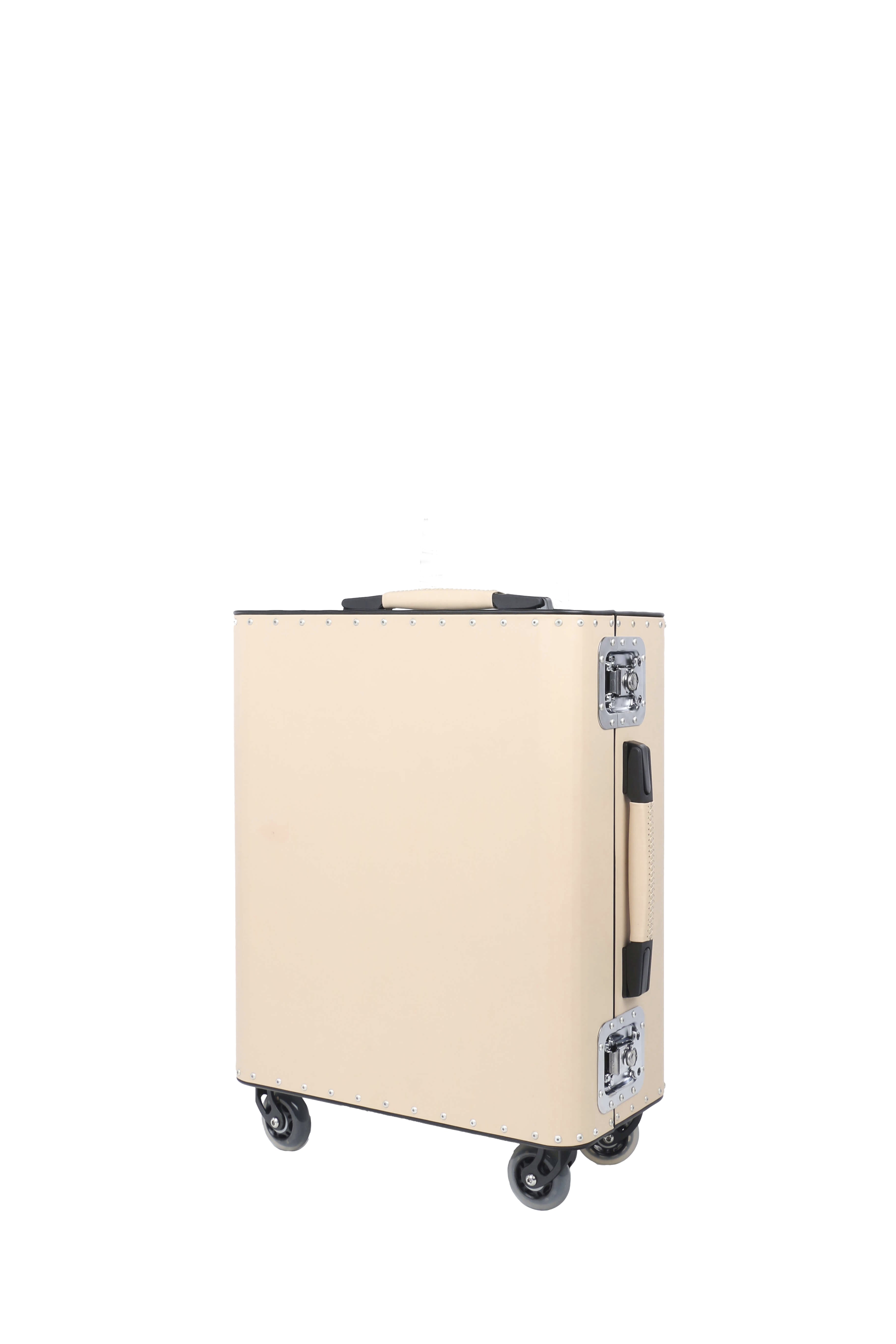 Kronos Black Titanium Cabin Trolley - Beige Leather Wrapped Skin