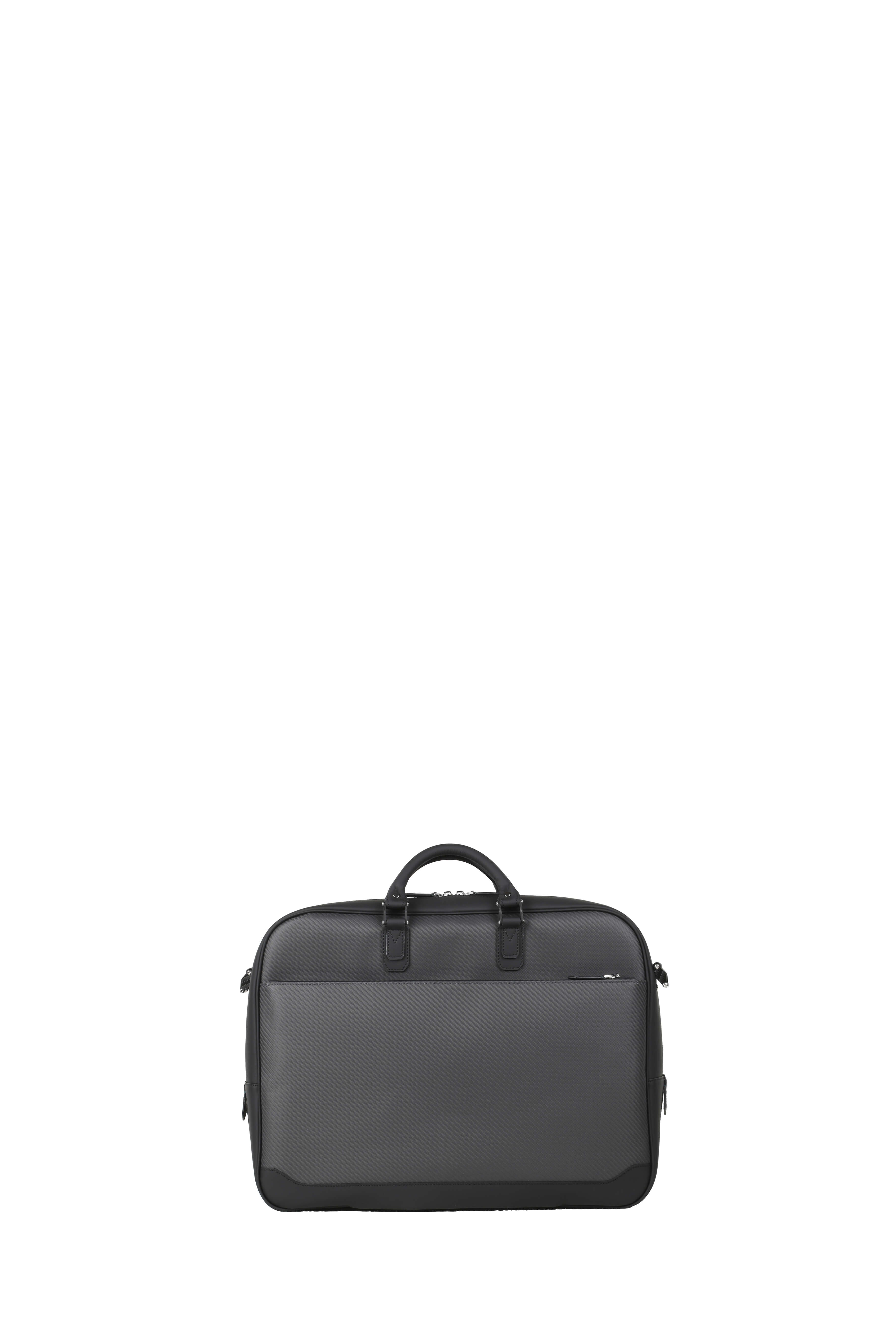 Manhattan Soft Carbon Fiber Brief Case, Black