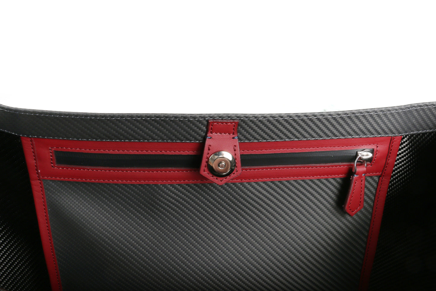 Makne Soft Carbon Fiber Tote Bag, Red
