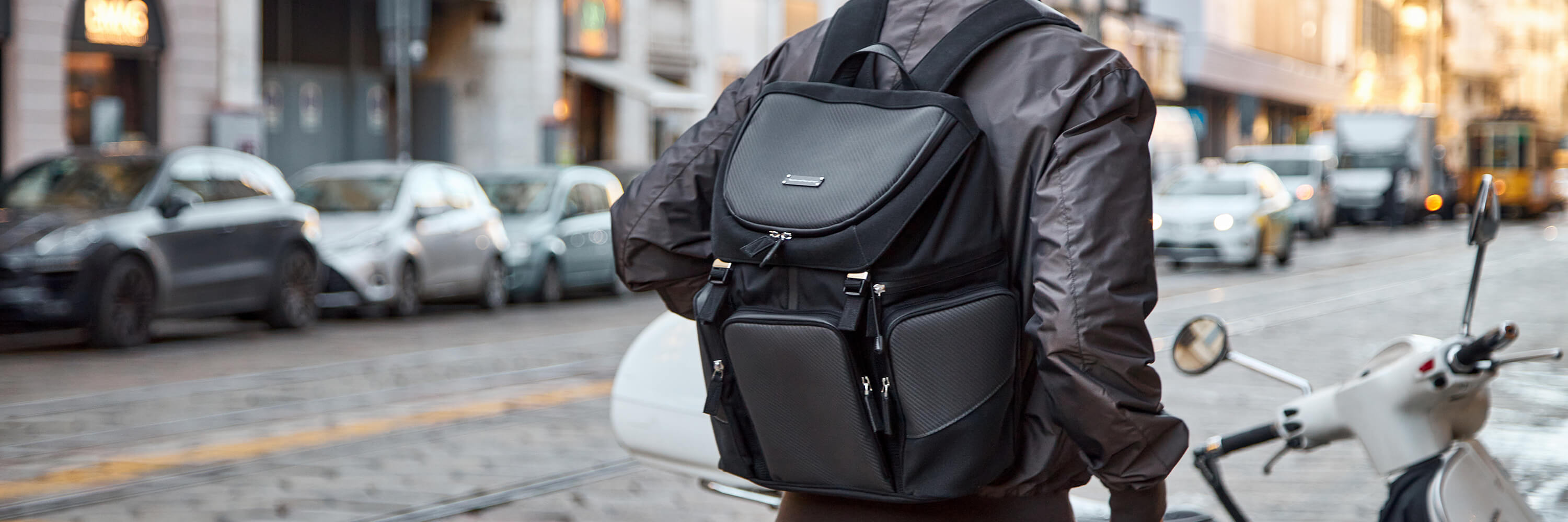 Luxury hot sale leather backpack