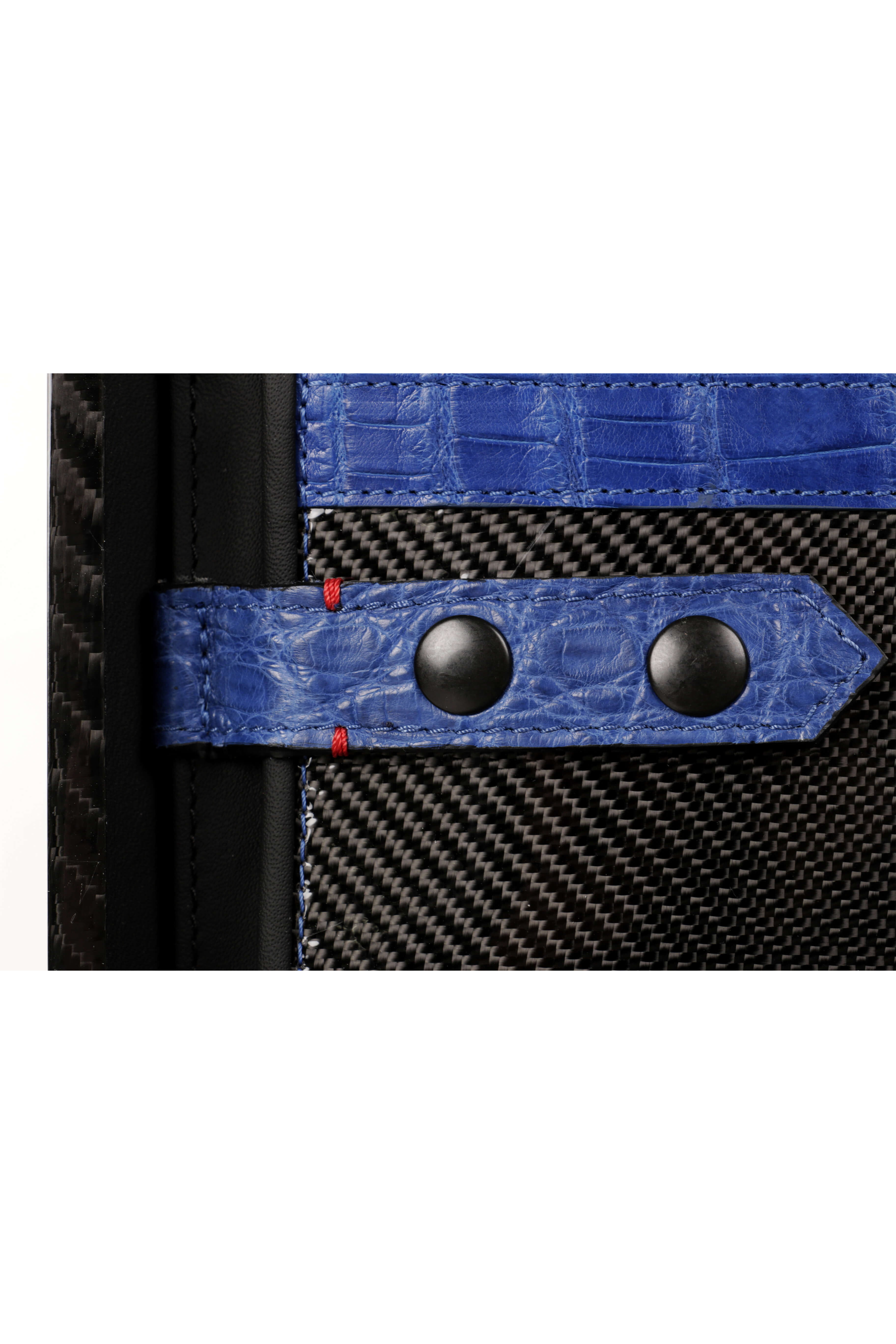 Cavok Fiber Attache Case, Crocodile Blue