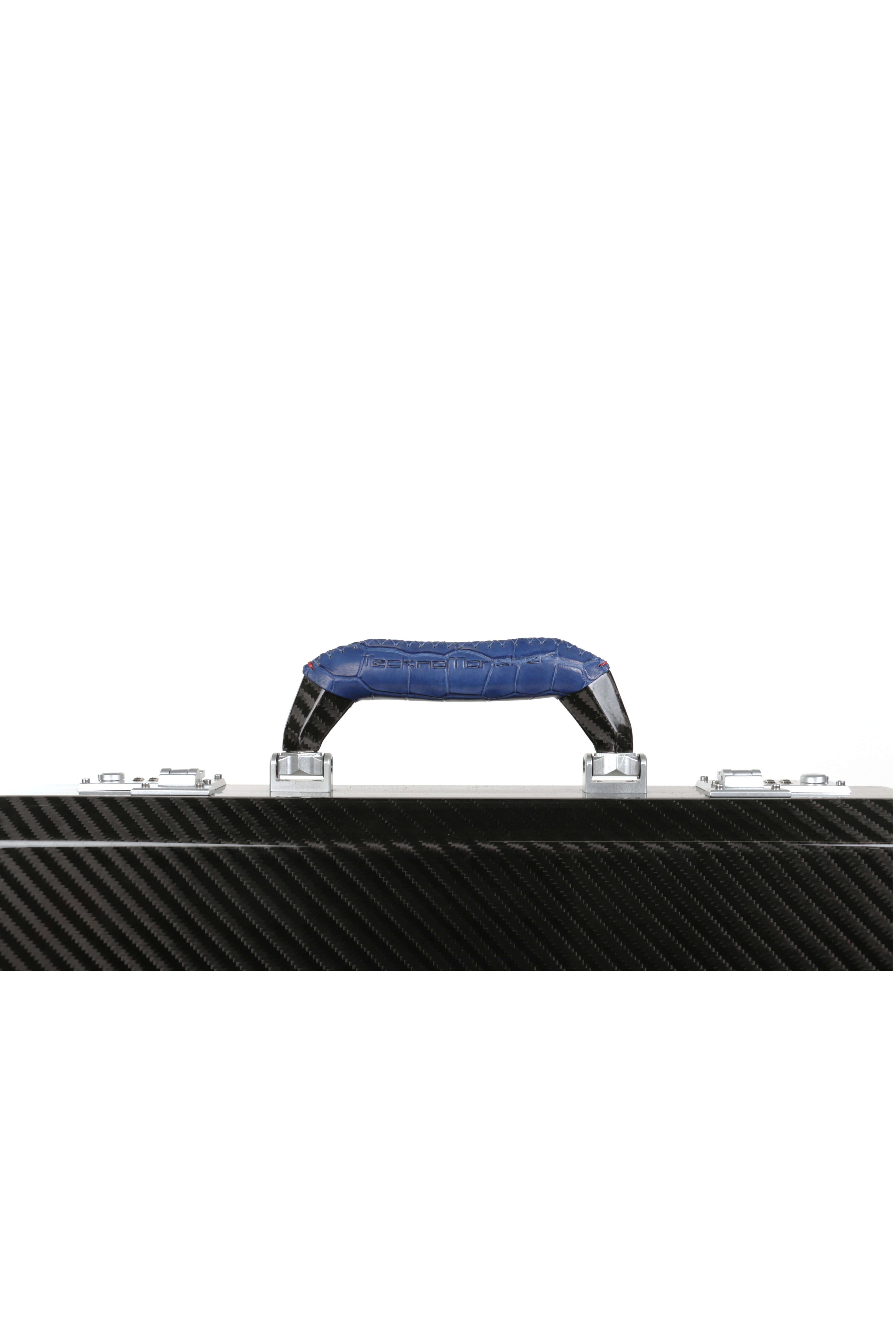 Cavok Fiber Attache Case, Crocodile Blue