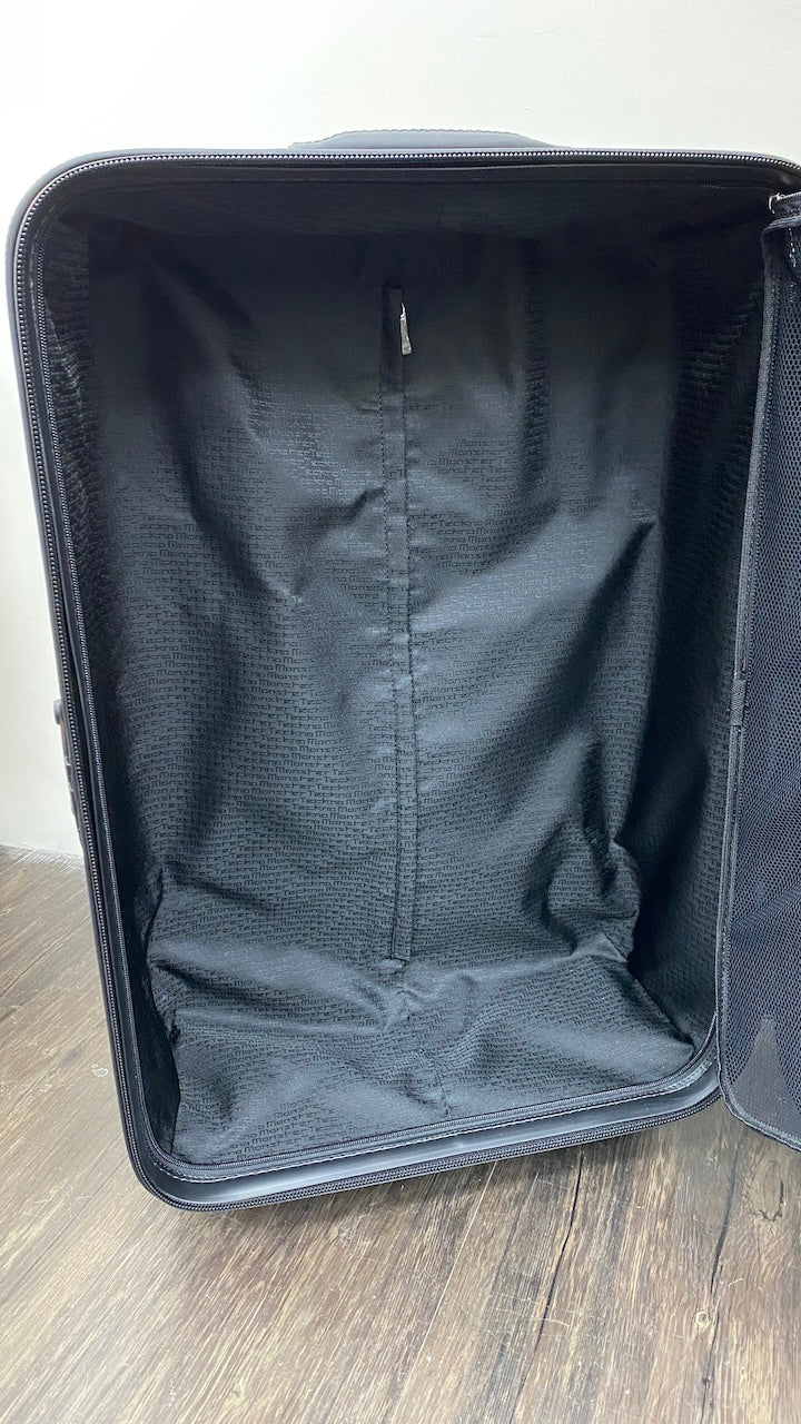 Bynomio Carbon Fiber 98L Check-In Luggage, Glossy, Black