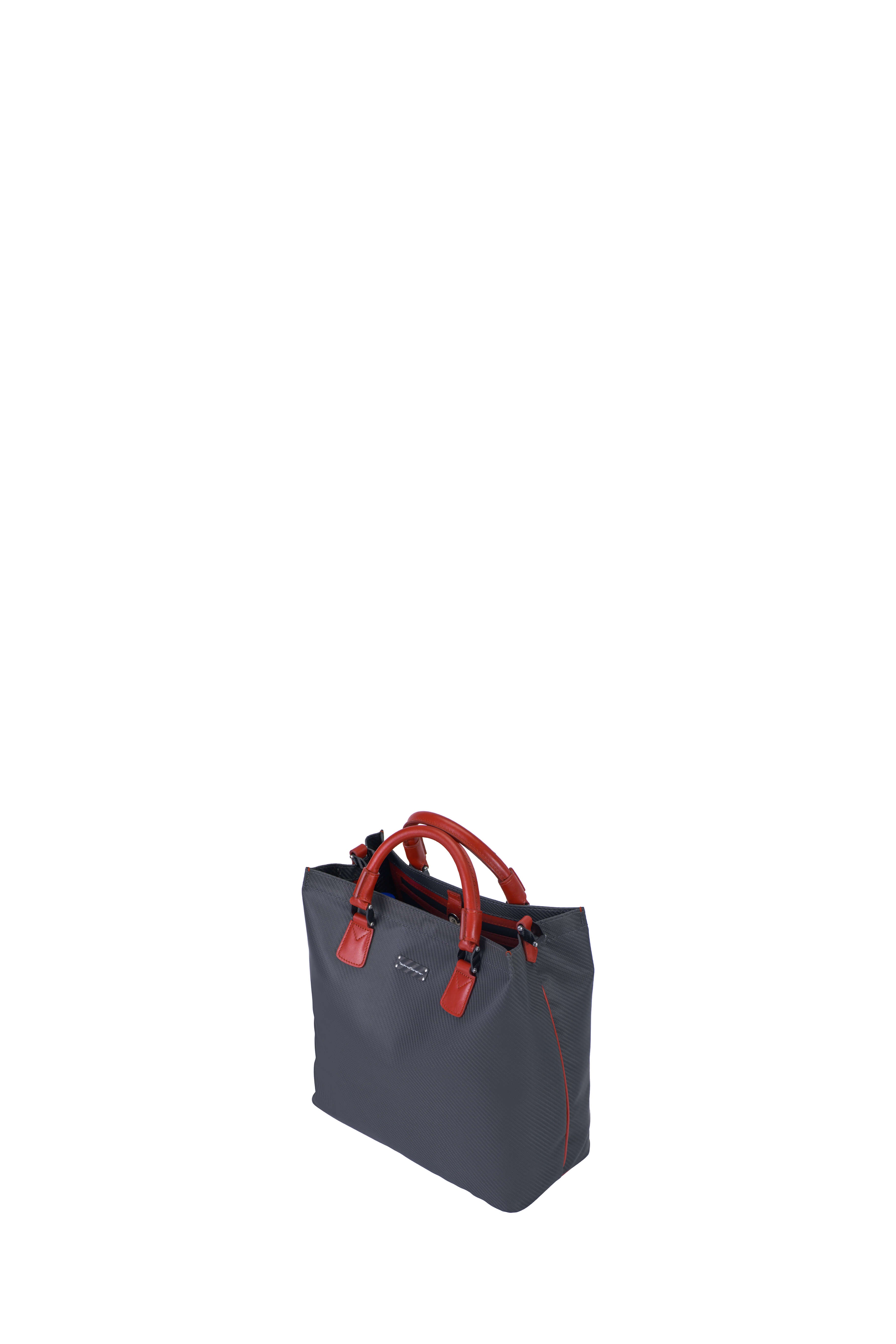 Makne V Soft Carbon Fiber Tote Bag, Red