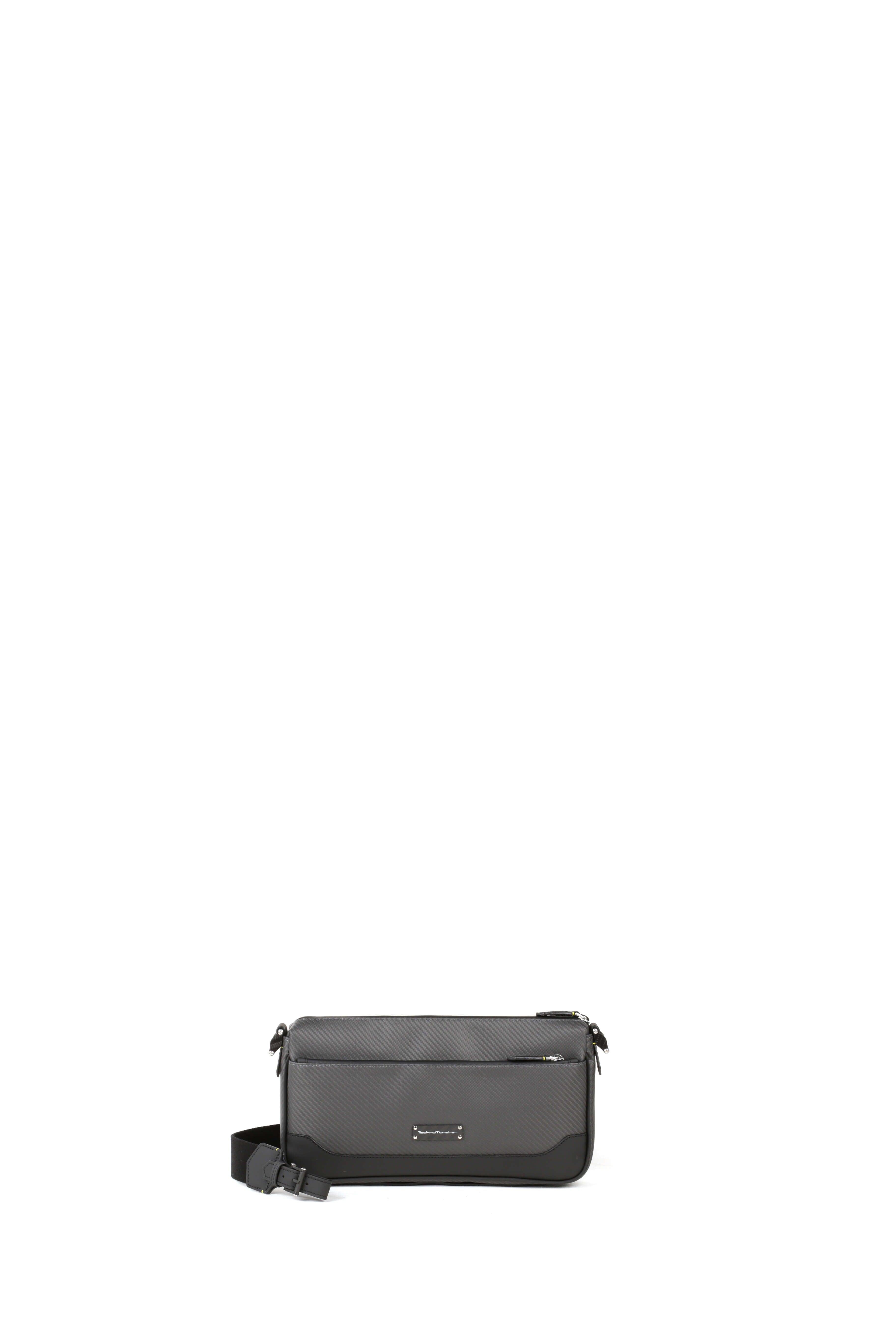 Topty Soft Carbon Fiber Crossbody Bag, Black