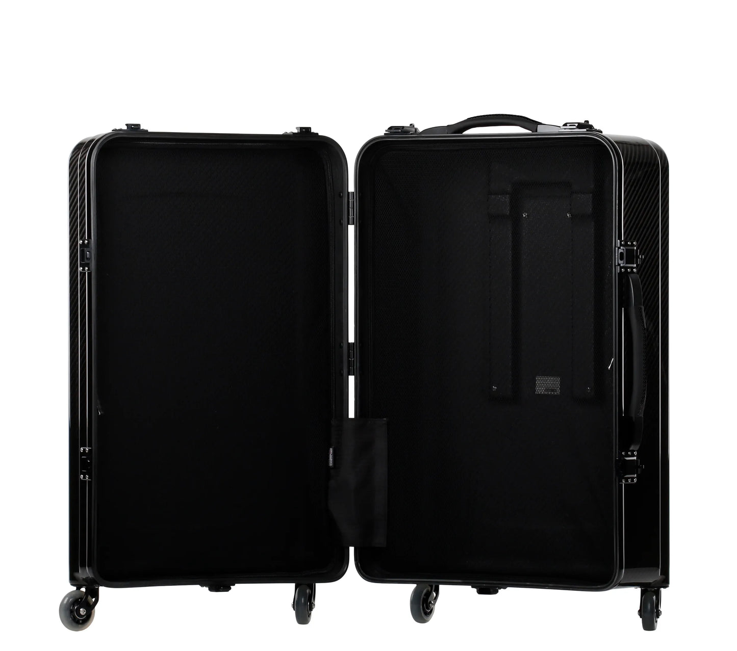 Aurum碳纖維入住行李，光澤，黑色
