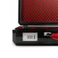 Cavok Custom-Made Carbon Fiber Watch Case, Red/Black