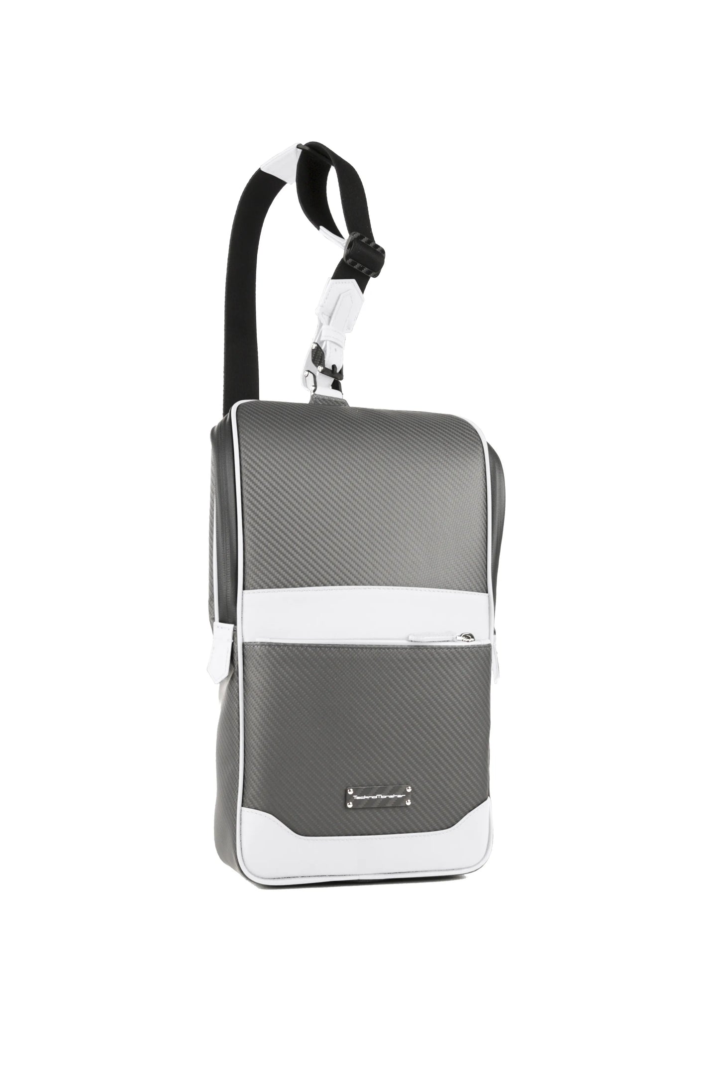 Dropperino Soft Carbon Fiber Crossbody Bag, White