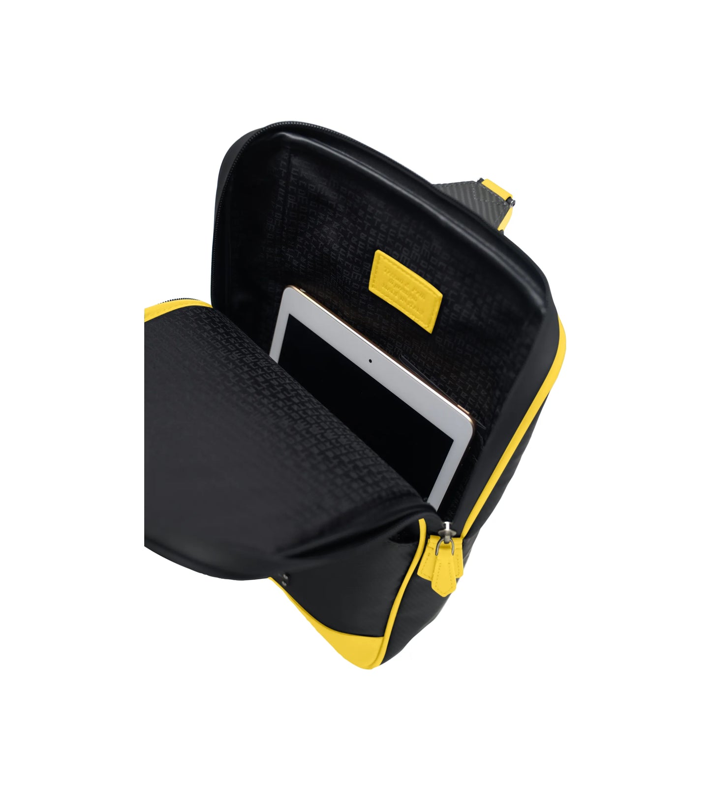 Dropperino Soft Carbon Fiber Crossbody Bag, Yellow